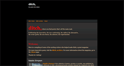 Desktop Screenshot of ditchpoetry.com