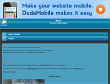 Tablet Screenshot of ditchpoetry.com